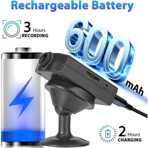 Mini Security Camera 1080P,64GB Nanny Video Recorder Cam with Motion Detection - Picture 6 of 8